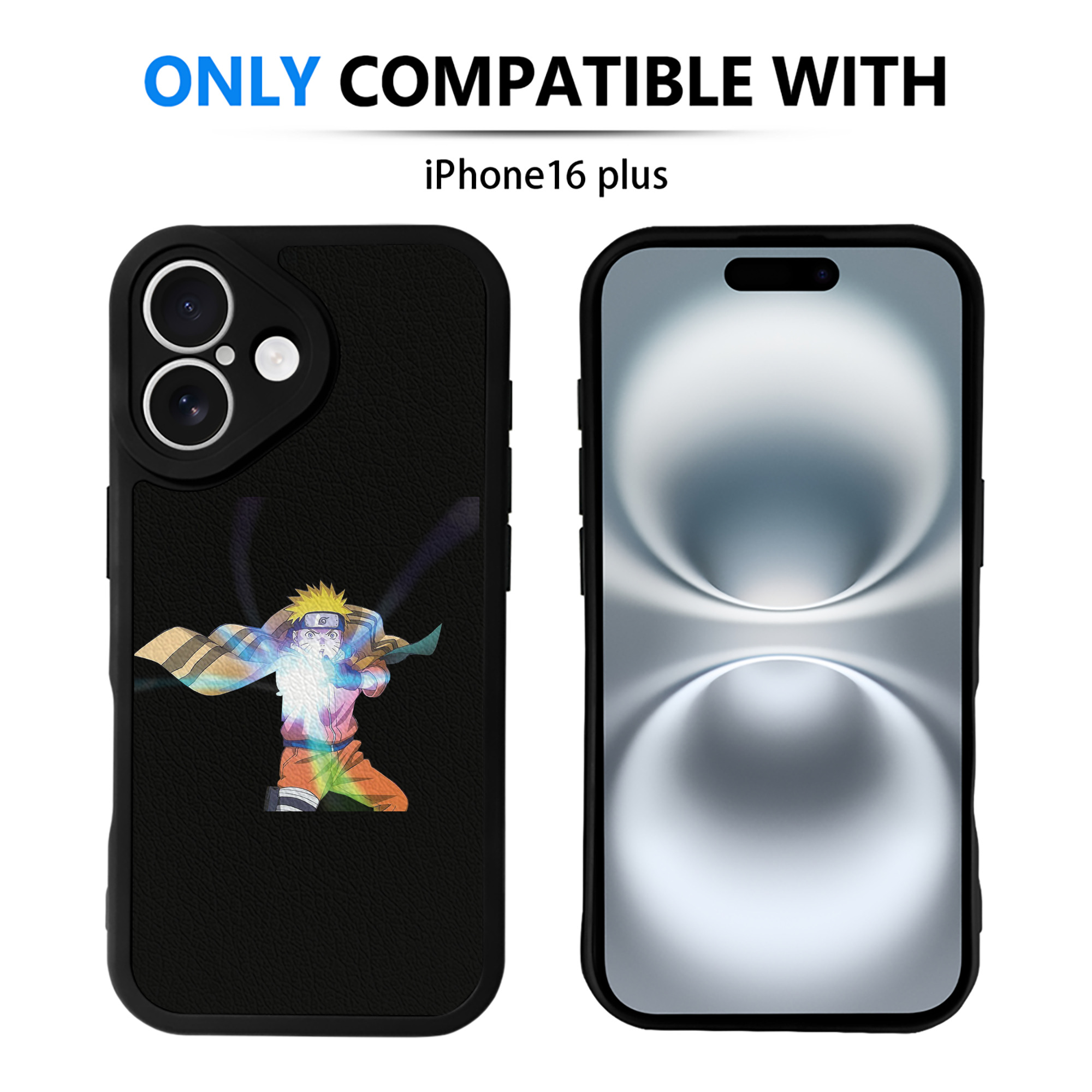 （画像用） NARUTO -ナルト- うずまき ナルト Uzumaki Naruto 【iPhone 16シリーズ対応】シリコンスマホケース（レザー調） 材質：シリコン